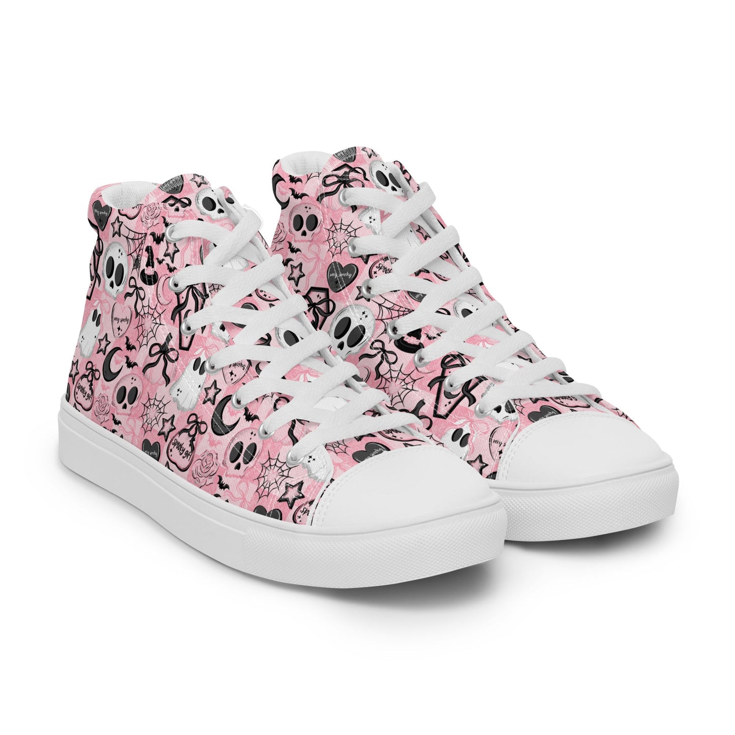 Women’s high top canvas shoes Good Vibrations