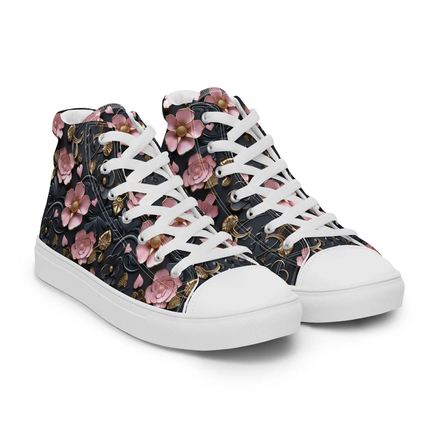 Women’s high top canvas shoes Good Vibrations