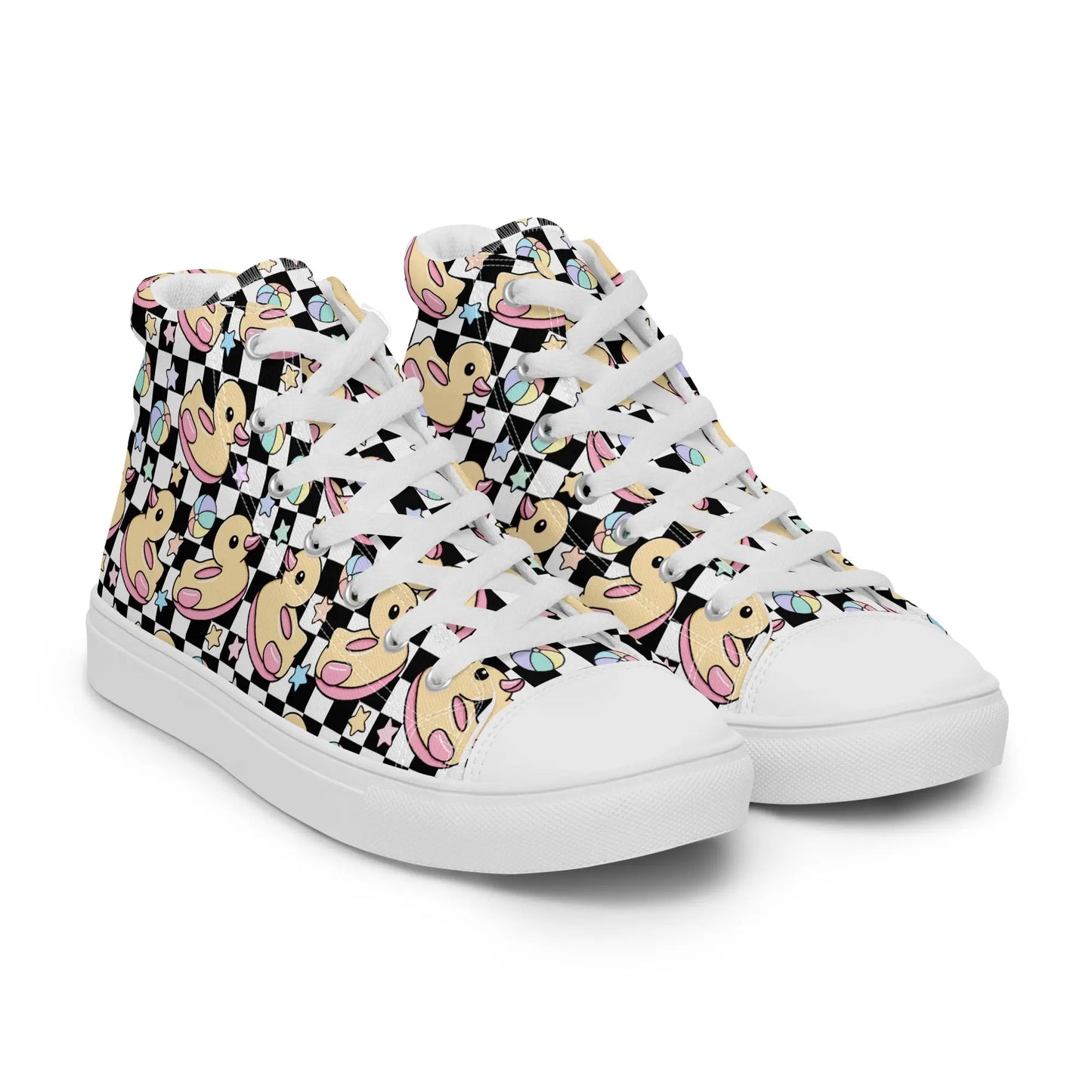 Women’s high top canvas shoes Good Vibrations