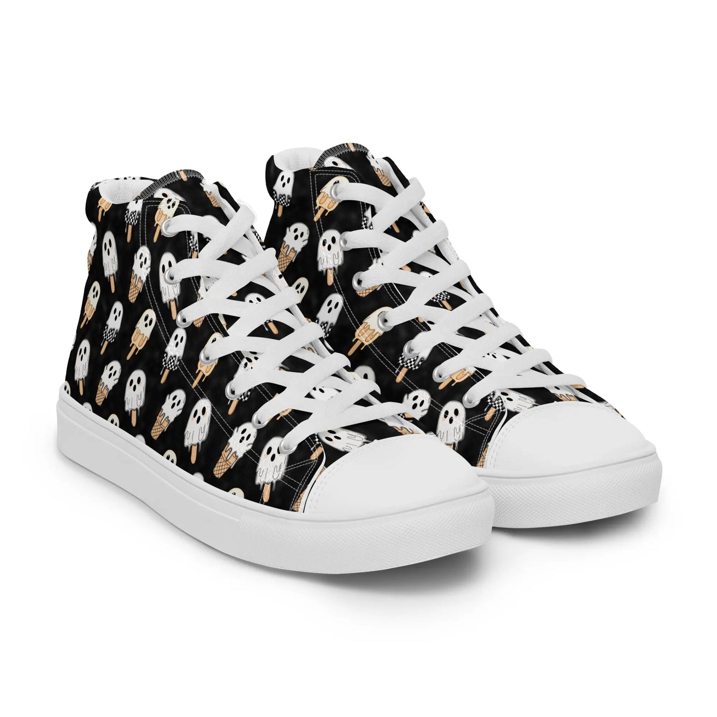 Women’s high top canvas shoes Good Vibrations