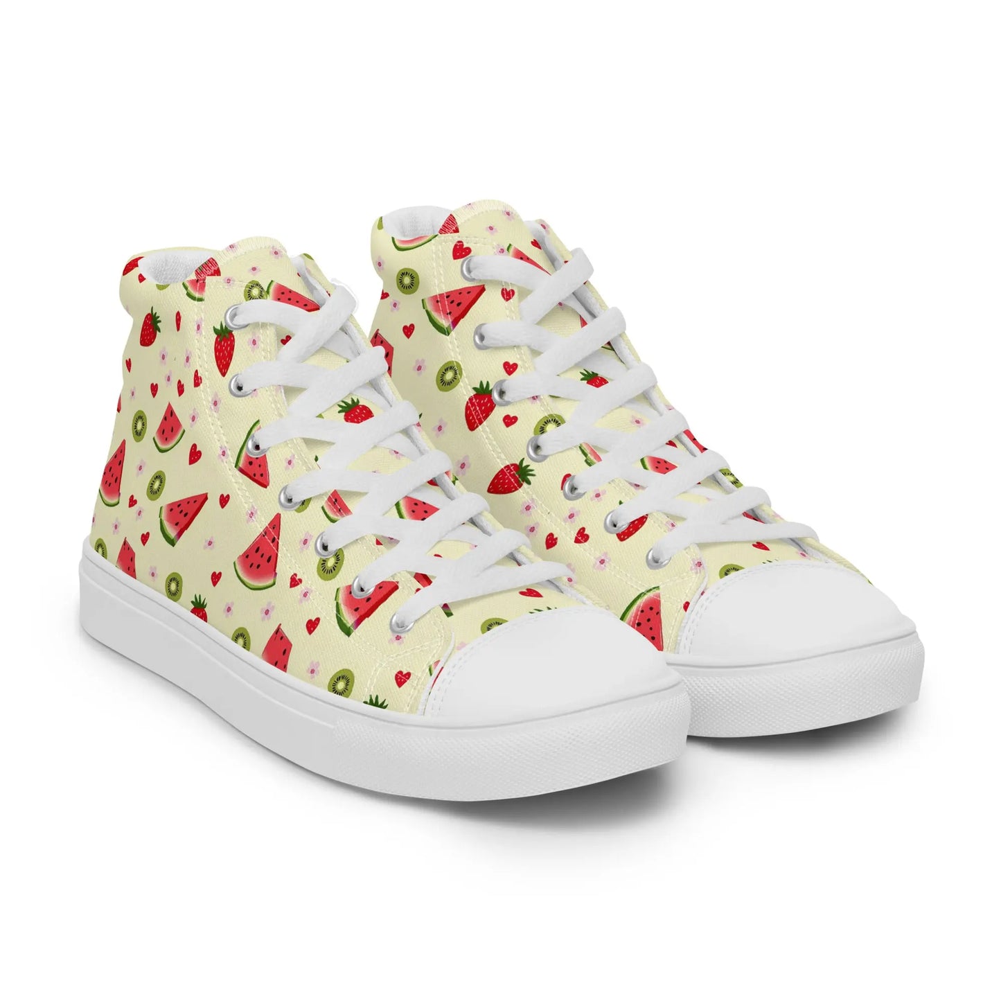 Women’s high top canvas shoes Good Vibrations