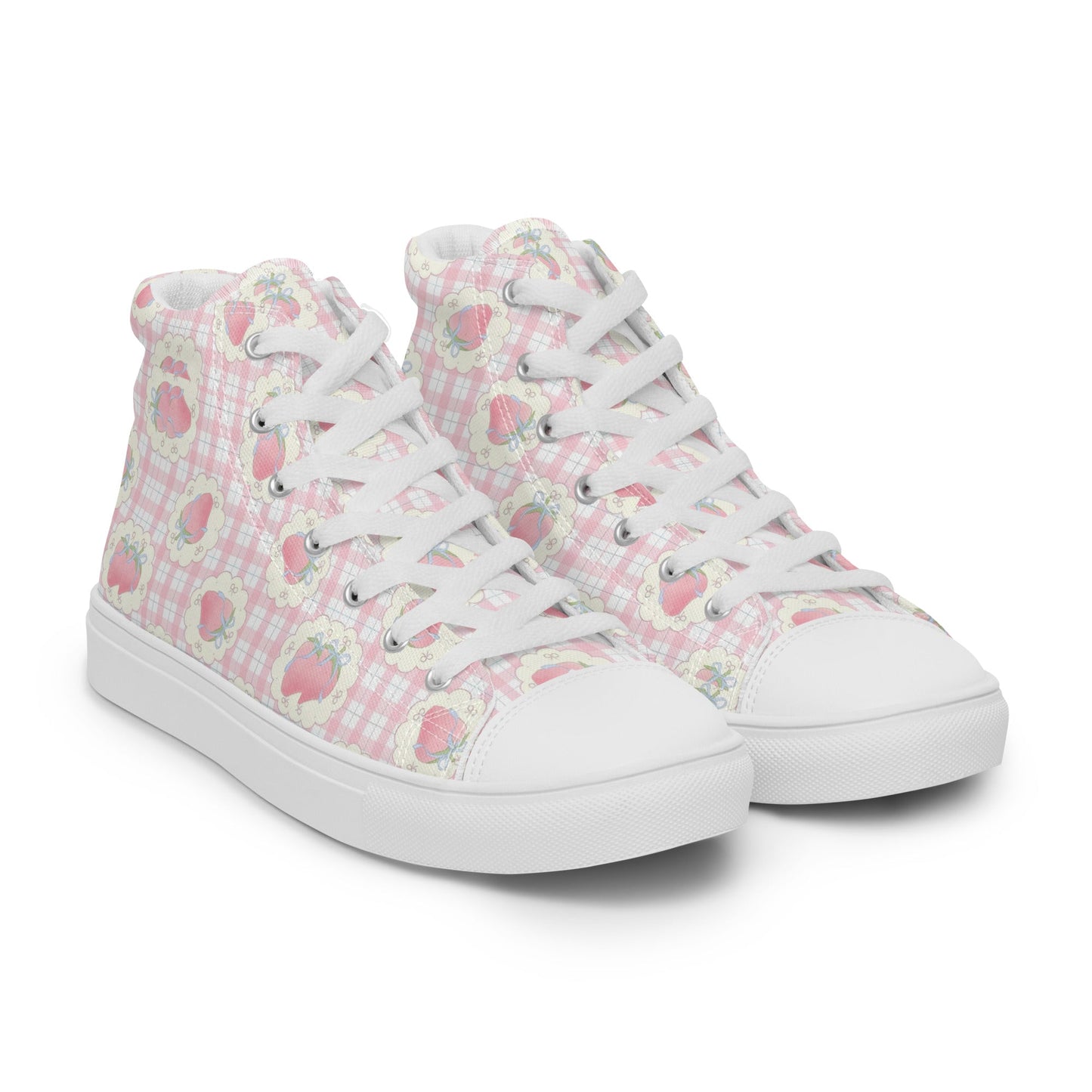 Women’s high top canvas shoes Good Vibrations
