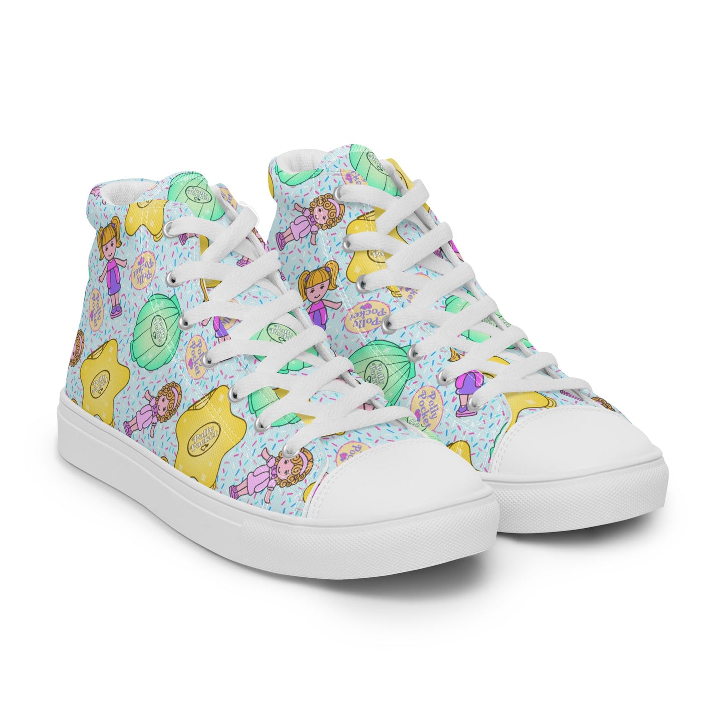 Women’s high top canvas shoes Good Vibrations
