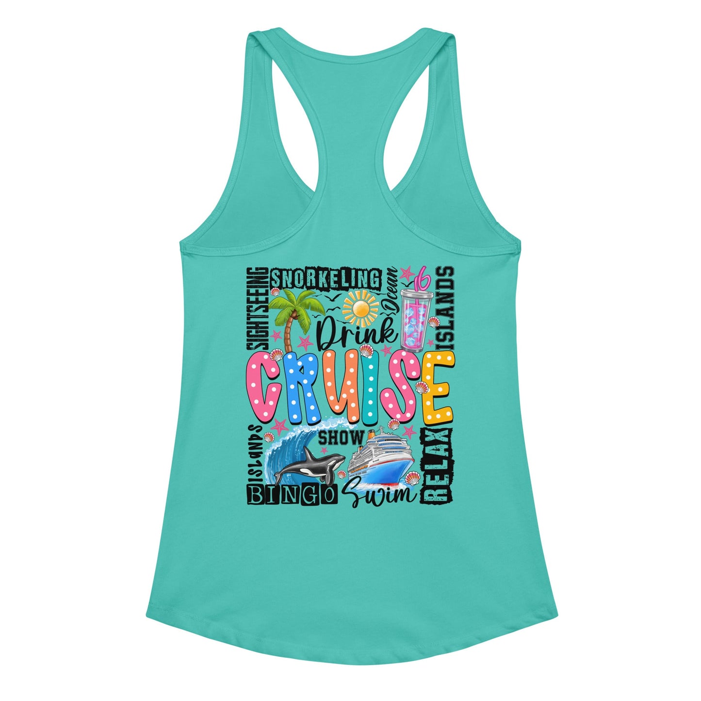 Women’s fitted racerback tank top Good Vibrations Adult Super Store