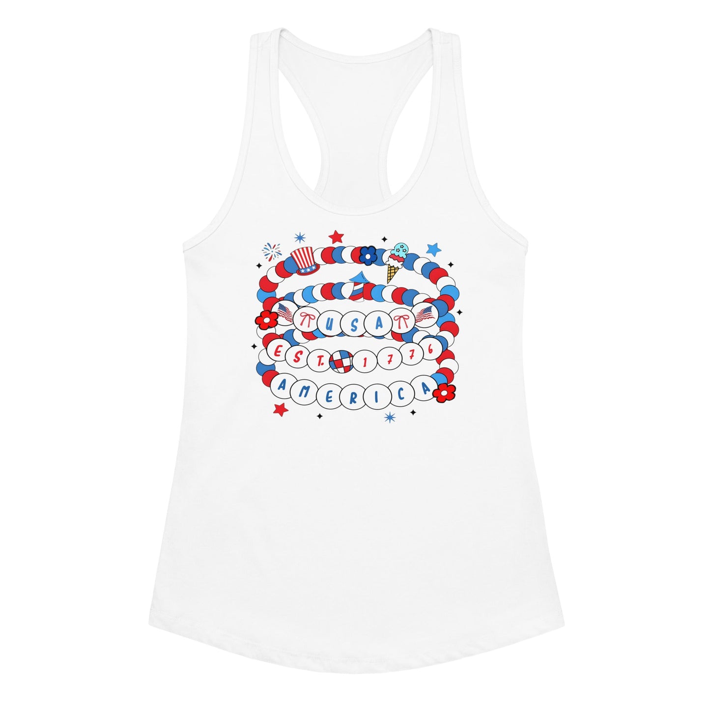 Women’s fitted racerback tank top Good Vibrations Adult Super Store