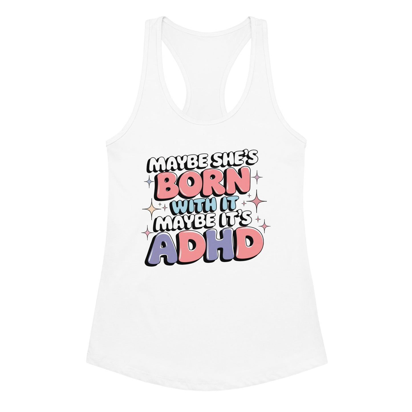 Women’s fitted racerback tank top Good Vibrations Adult Super Store