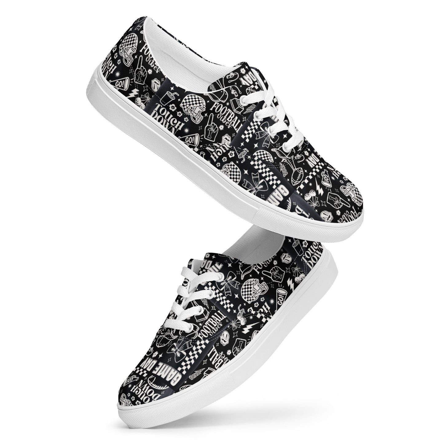 Women’s lace-up canvas shoes Good Vibrations