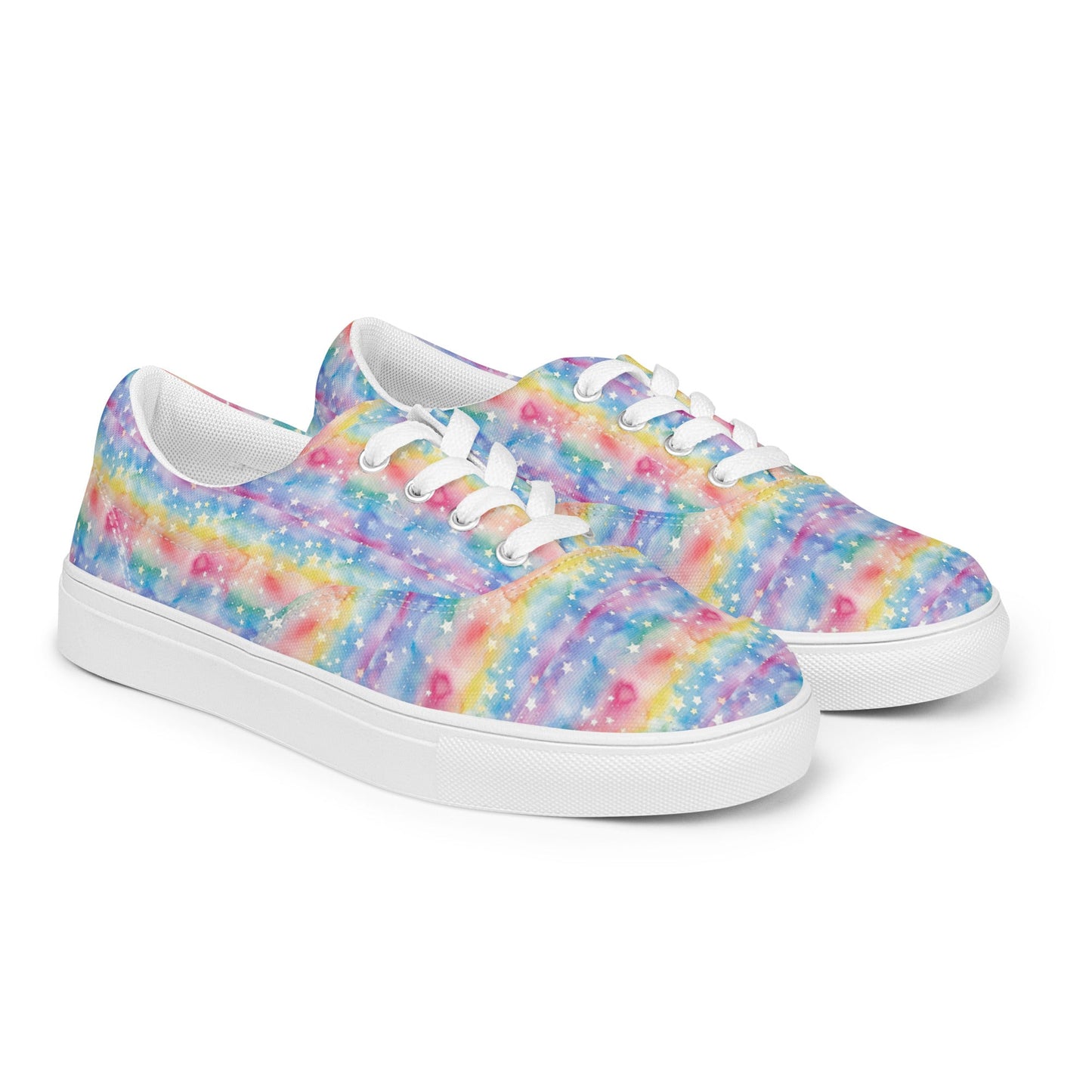 Women’s lace-up canvas shoes Good Vibrations