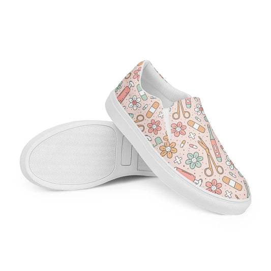 Women’s slip-on canvas shoes Good Vibrations