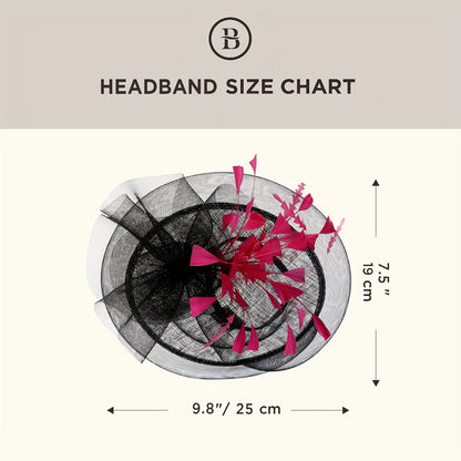 Fascinator Hat Veil Feather Fascinators Hair Clip Tea Party Pillbox Derby Hat Fascinator Bridal Wedding Veil A-black Good Vibrations