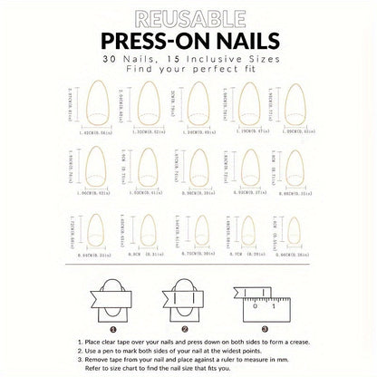 Pink Sweet Bow Press-On Nail Tips - Almond Shape, Medium Length, Glossy Finish Good Vibrations