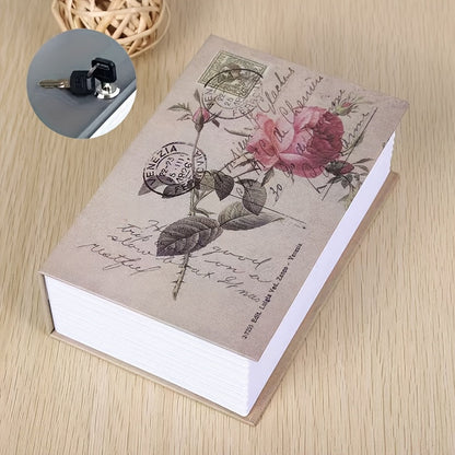 Book Safe Box with Key Lock Hidden Metal Storage Trunk Storage Boxes Home Office Multipurpose Fake Book Safe Penny Bank for Coins Jewelry Currency Passports Letters Watches and Valuables Savings Jar Good Vibrations Adult Super Store