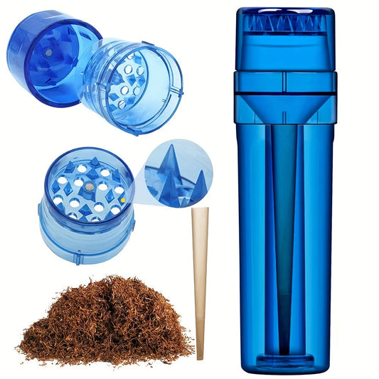 1pc All-in-One Herb Grinder: Smoke Filling Set, Tobacco Grinder, Cigarette Maker - Smoking Accessories Good Vibrations