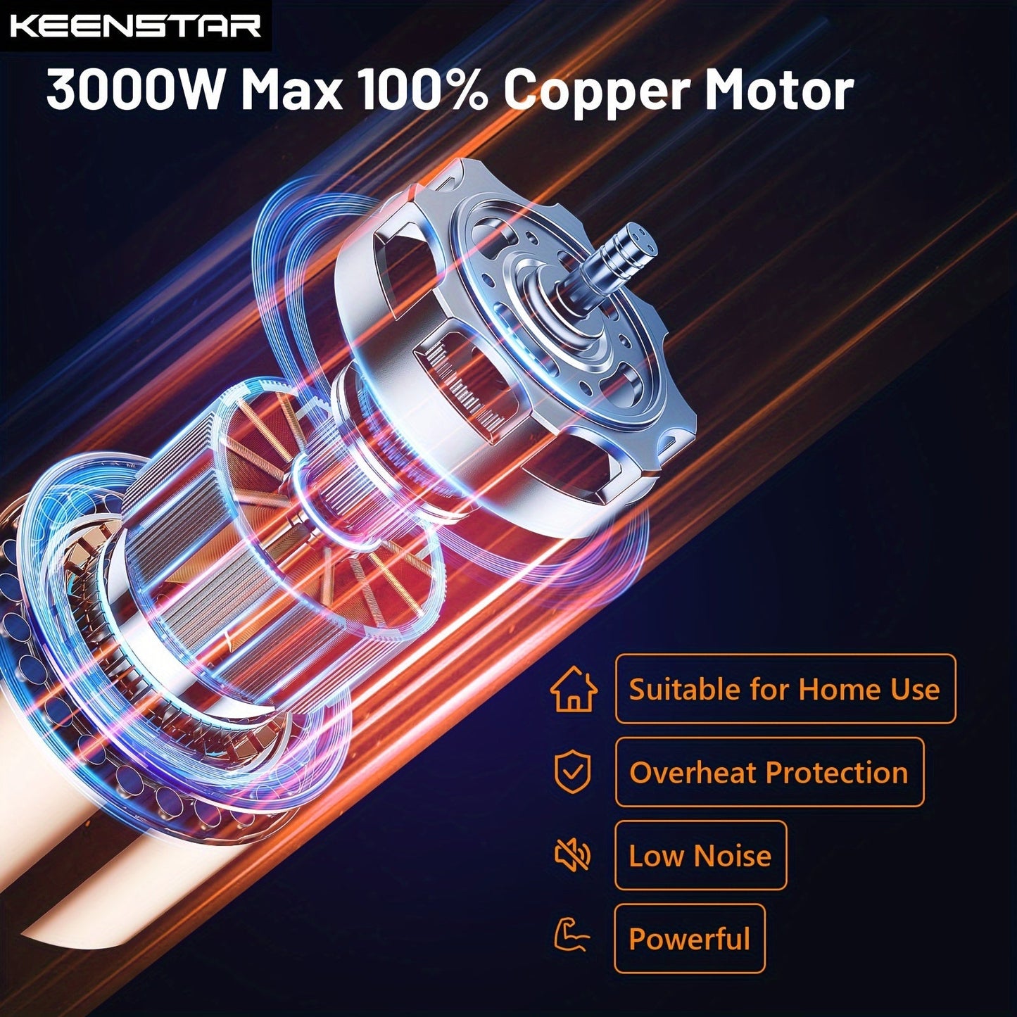 KEENSTAR Electric Meat Grinder, Sausage Stuffer Maker 450W(3000W Max) Food Grinder With Blade & 3 Plates, Sausage Stuffer Tubes & Kubbe Kit, Stainless Steel Heavy Duty Meat Mincer Machine For Home Kitchen Use Good Vibrations