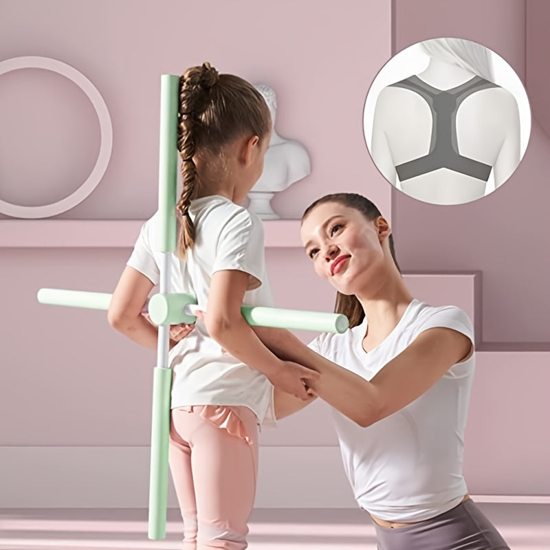 Yoga Body Stick for Posture Correction, Shoulder and Neck Relief, and Open Back Training - Improve Flexibility and Balance with this Versatile Fitness Tool Good Vibrations