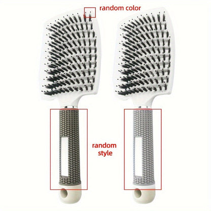 1pc Magic Scalp Massage Hair Brush for Women - Professional Detangling Tool for Wet Curly Hair - Hairdressing Tool, Detangling Brush, Ergonomic Handle, Durable Bristles, Salon Professionals, Styling Accessory, Sleek Design, S Good Vibrations