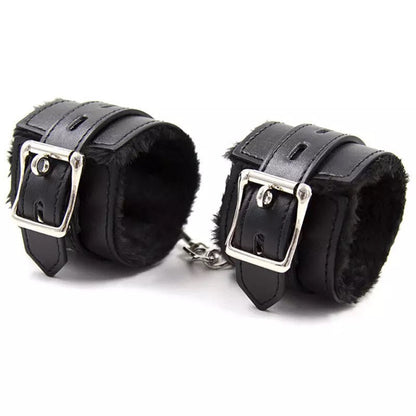 SM Handcuffs, soft plush ankle cuff BDSM bondage restraints for adult games.