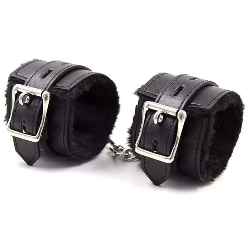 SM handcuffs sex ankle cuff BDSM bondage restraints soft plush handcuff for adults.