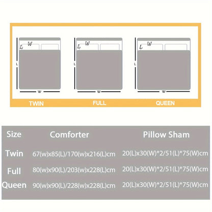 3pcs Modern Fashion Polyester Comforter Set (1*Comforter + 2*Pillowcase, Without Core), Cute Turtle, Starfish, And Jellyfish Print Bedding Set, Soft Comfortable And Skin-friendly Comforter For Bedroom, Guest Room Good Vibrations