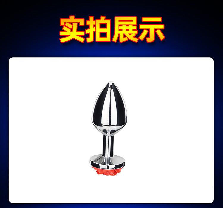 Lucky Clover Gem Anal Plug,S/M/L Size Four Leaf Clover Stainless Steel Crystal Jewelry Anal Butt Plugs Good Vibrations Adult Super Store