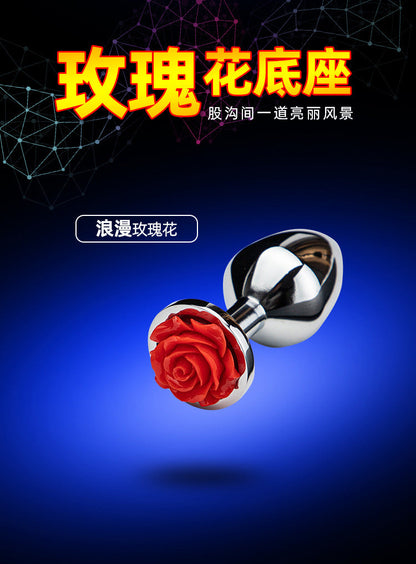 Lucky Clover Gem Anal Plug,S/M/L Size Four Leaf Clover Stainless Steel Crystal Jewelry Anal Butt Plugs Good Vibrations Adult Super Store