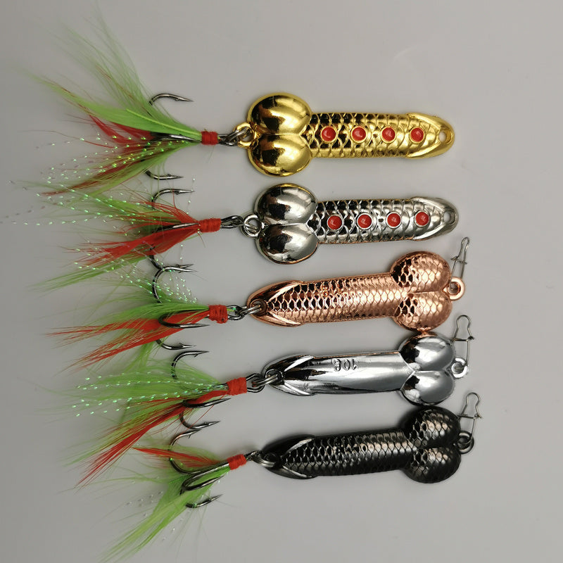 [Hard Metal Fish Lures] 2pcs/5pcs Hard Metal VIB Fish Lures Spoon Lure Artificial Baits with Rayon Cool Fishing Accessory Good Vibrations