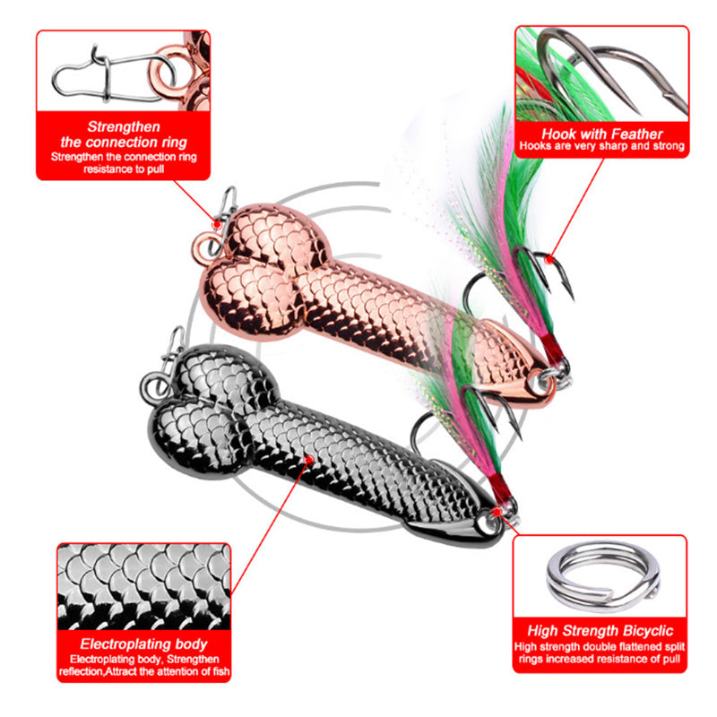 [Hard Metal Fish Lures] 2pcs/5pcs Hard Metal VIB Fish Lures Spoon Lure Artificial Baits with Rayon Cool Fishing Accessory Good Vibrations