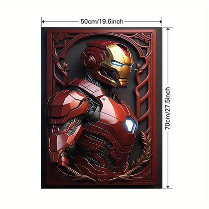 Marvels Iron Man Canvas Wall Art - Vibrant Comic Hero Print - Waterproof & Moisture-Resistant Decor for Bedroom, Living Room, Office, or Bathroom - Ideal Gift, Unframed Good Vibrations