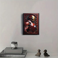 Marvels Iron Man Canvas Wall Art - Vibrant Comic Hero Print - Waterproof & Moisture-Resistant Decor for Bedroom, Living Room, Office, or Bathroom - Ideal Gift, Unframed Good Vibrations