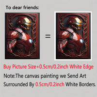 Marvels Iron Man Canvas Wall Art - Vibrant Comic Hero Print - Waterproof & Moisture-Resistant Decor for Bedroom, Living Room, Office, or Bathroom - Ideal Gift, Unframed Good Vibrations