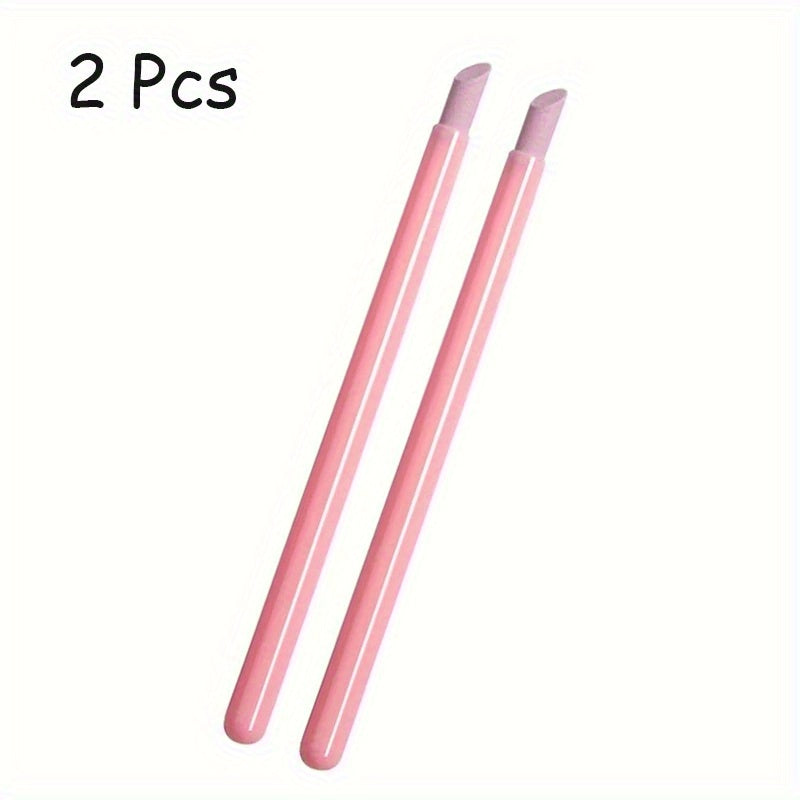 Quartz Nail File & Buffer Sticks – 1/5pcs Manicure Pen Tools for Cuticle & Dead Skin Removal, Unscented UV Gel Polish Nail Art Accessories Good Vibrations