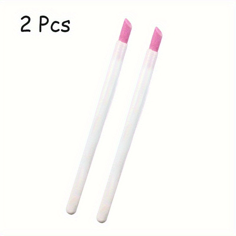 Quartz Nail File & Buffer Sticks – 1/5pcs Manicure Pen Tools for Cuticle & Dead Skin Removal, Unscented UV Gel Polish Nail Art Accessories Good Vibrations