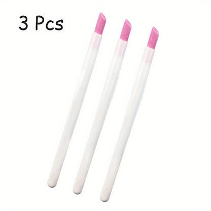 Quartz Nail File & Buffer Sticks – 1/5pcs Manicure Pen Tools for Cuticle & Dead Skin Removal, Unscented UV Gel Polish Nail Art Accessories Good Vibrations