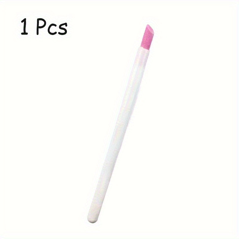 Quartz Nail File & Buffer Sticks – 1/5pcs Manicure Pen Tools for Cuticle & Dead Skin Removal, Unscented UV Gel Polish Nail Art Accessories Good Vibrations