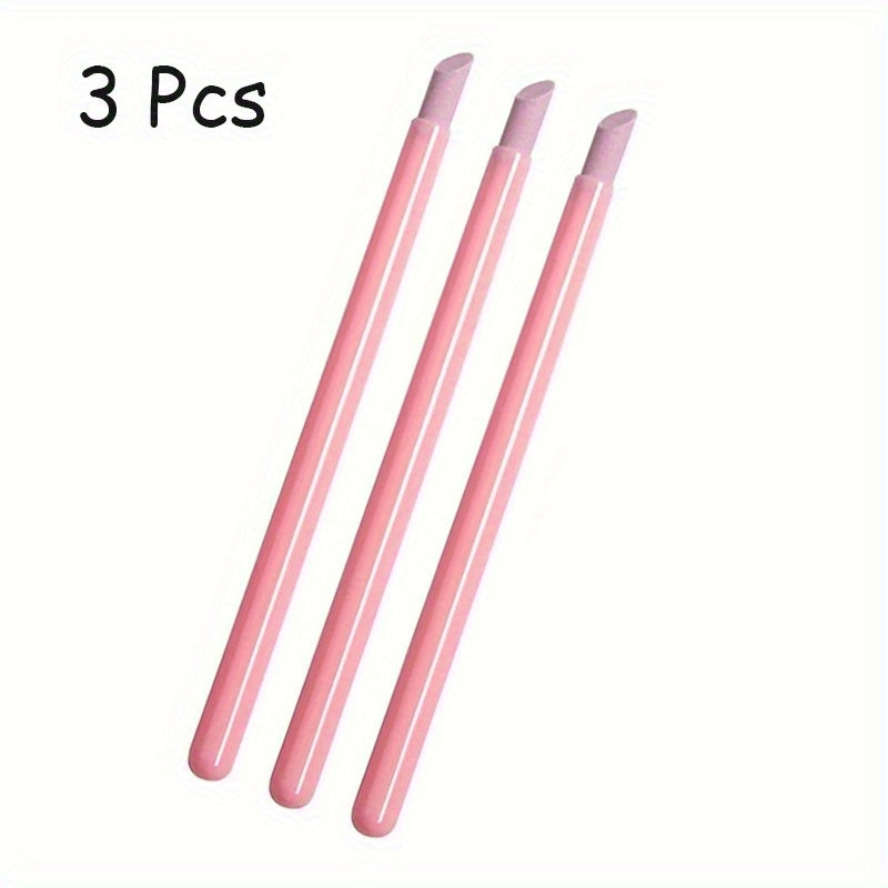 Quartz Nail File & Buffer Sticks – 1/5pcs Manicure Pen Tools for Cuticle & Dead Skin Removal, Unscented UV Gel Polish Nail Art Accessories Good Vibrations