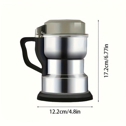 [High Power Electric Grinder] 25000 RPM High Power Electric Grinder - 1pc Stainless Steel Blade Mill for Beans, Nuts, Spices & Coffee, Silvery Finish, Easy to Clean, 110V US Plug (Ideal Holiday Gift), Coffee Grinder | Sleek G Good Vibrations