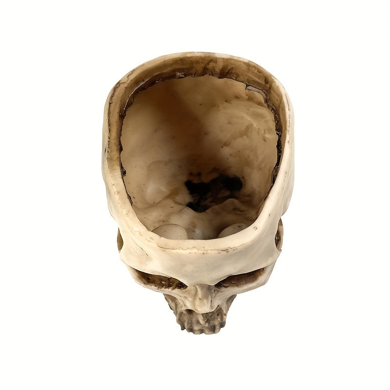 Halloween decoration retro human skull flower pot decoration ashtray Good Vibrations