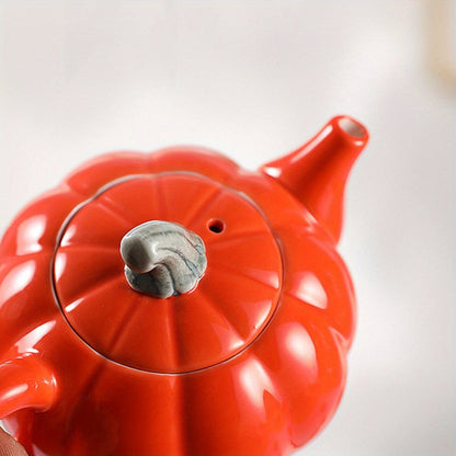 Unique Pumpkin Tea Set With Gift Box - Perfect For Thanksgiving, Mother'S Day & Father'S Day - Ideal For Parents, Teachers & Friends Good Vibrations