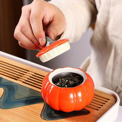 Unique Pumpkin Tea Set With Gift Box - Perfect For Thanksgiving, Mother'S Day & Father'S Day - Ideal For Parents, Teachers & Friends Good Vibrations