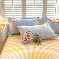 Good Luck Duck Duvet Cover Cute Farmhouse Livestock White Yellow Duck Bedding Sets 3 Piece Cartoon Comforter Cover Good Vibrations