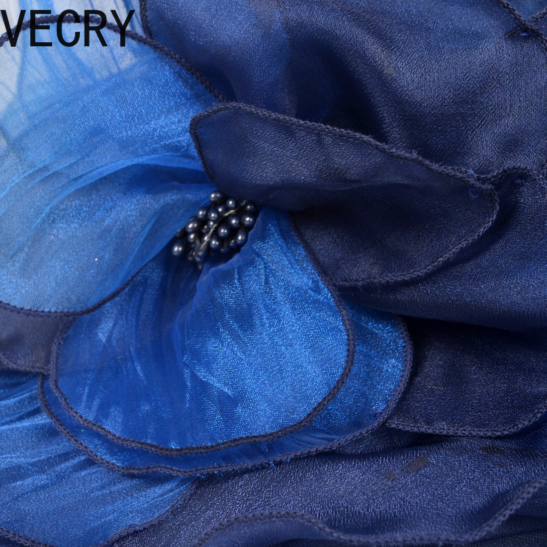 VECRY Kentucky Church Derby Hat - Wide Brim Ladies Flounce Cocktail Tea Party Bridal Wedding Dress Hat Good Vibrations