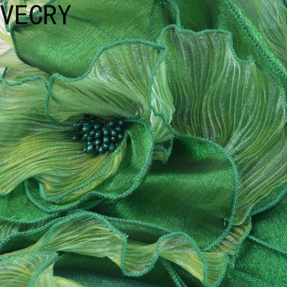 VECRY Kentucky Church Derby Hat - Wide Brim Ladies Flounce Cocktail Tea Party Bridal Wedding Dress Hat Good Vibrations