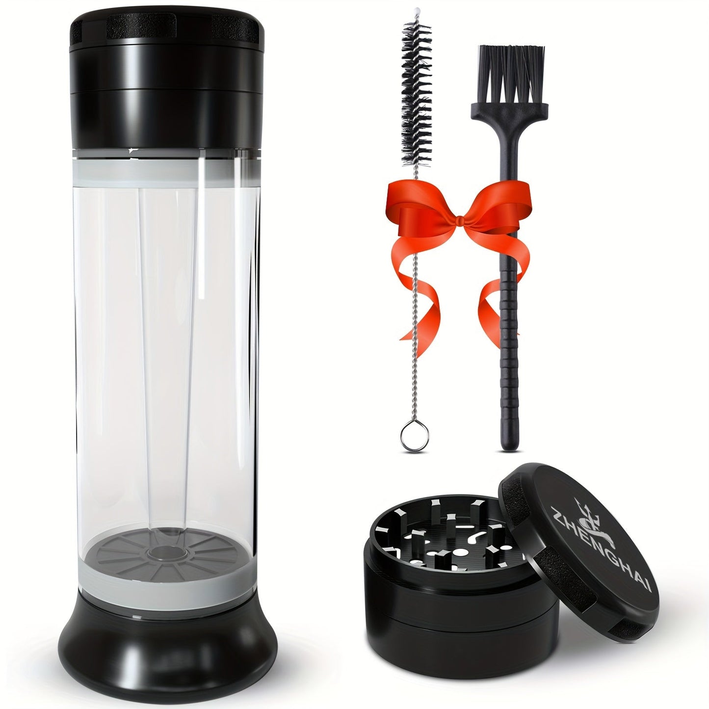 ZHENGHAI 3 In 1 Tobacco Grinder Herb Grinder Multifunctional Cone Loader Rolling Machine Blunt Joint Roller Machine Grinding Filling Storage All in One With Cleaning Brush Good Vibrations