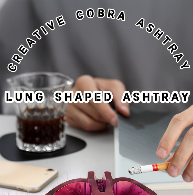 Room Decor 1pc Artistic Lung-Shaped Resin Ashtray, Creative Home Office Decorative Gift, Smoking Room Accessory Good Vibrations Adult Super Store