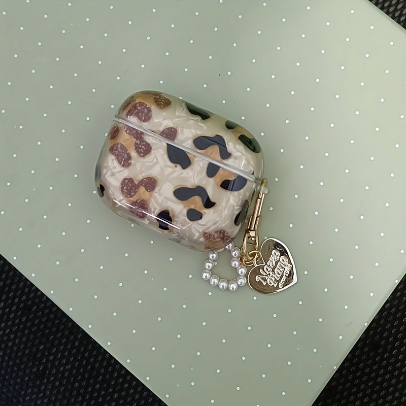 Stylish Leopard Print Earphone Sleeve with Hanging Chain - Perfect for Airpod1/2! Good Vibrations