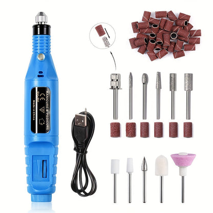 Electric Nail Drill Machine, Manicure & Pedicure Set, Low Noise Gel Art Remover, Glazing Polisher, Polishing Grinder With Drill Bits, Essential Nail Care Tool Good Vibrations