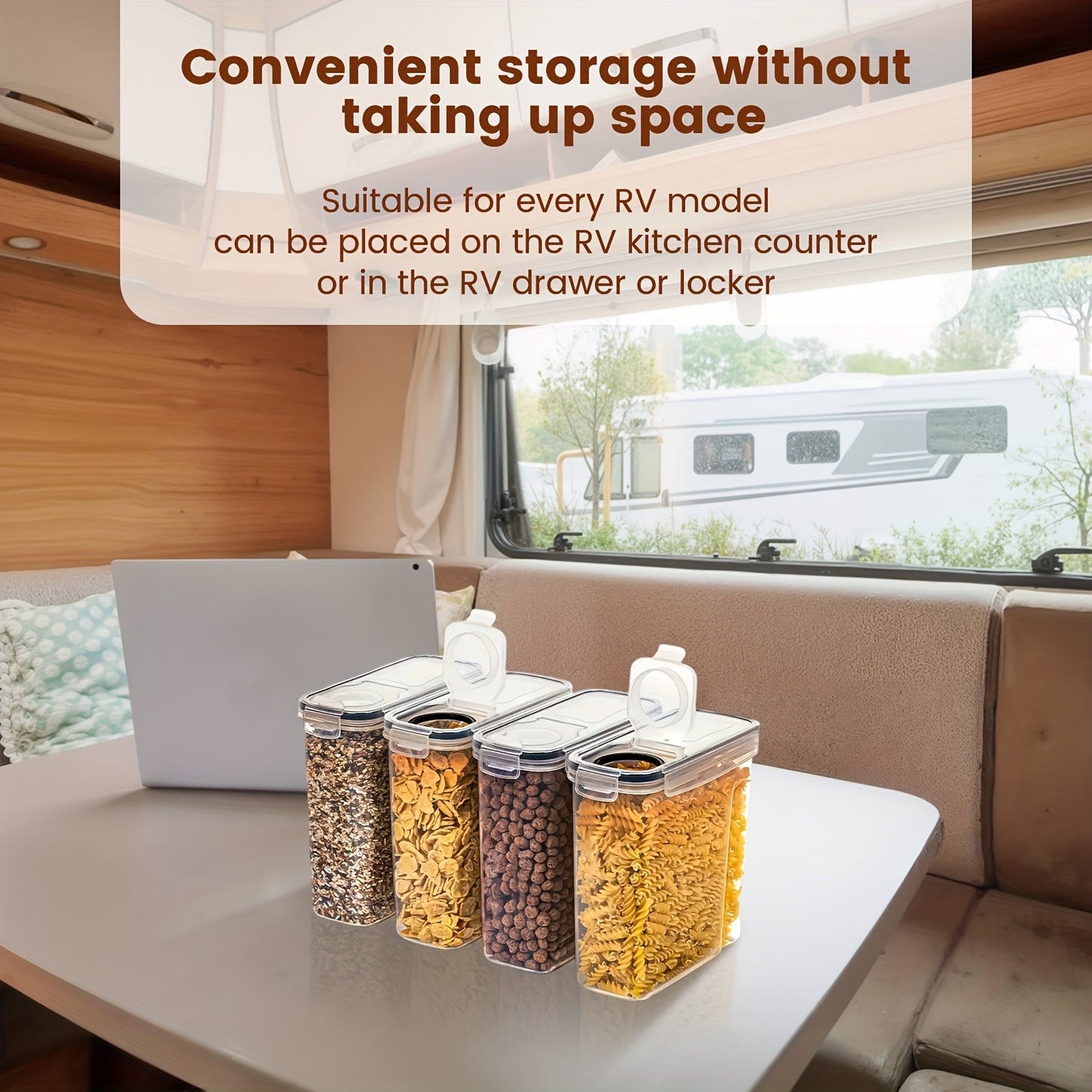 Set of 2/4 Cereal Storage Containers, Made from Bpa-Free Plastic, Designed to Be Airtight for Storing Food. Each Container Holds 2.5 Liters (88 Ounces) And Is Suitable for Cereals, Snacks, And Sugar. This 4pcs Set Includes Ce Good Vibrations