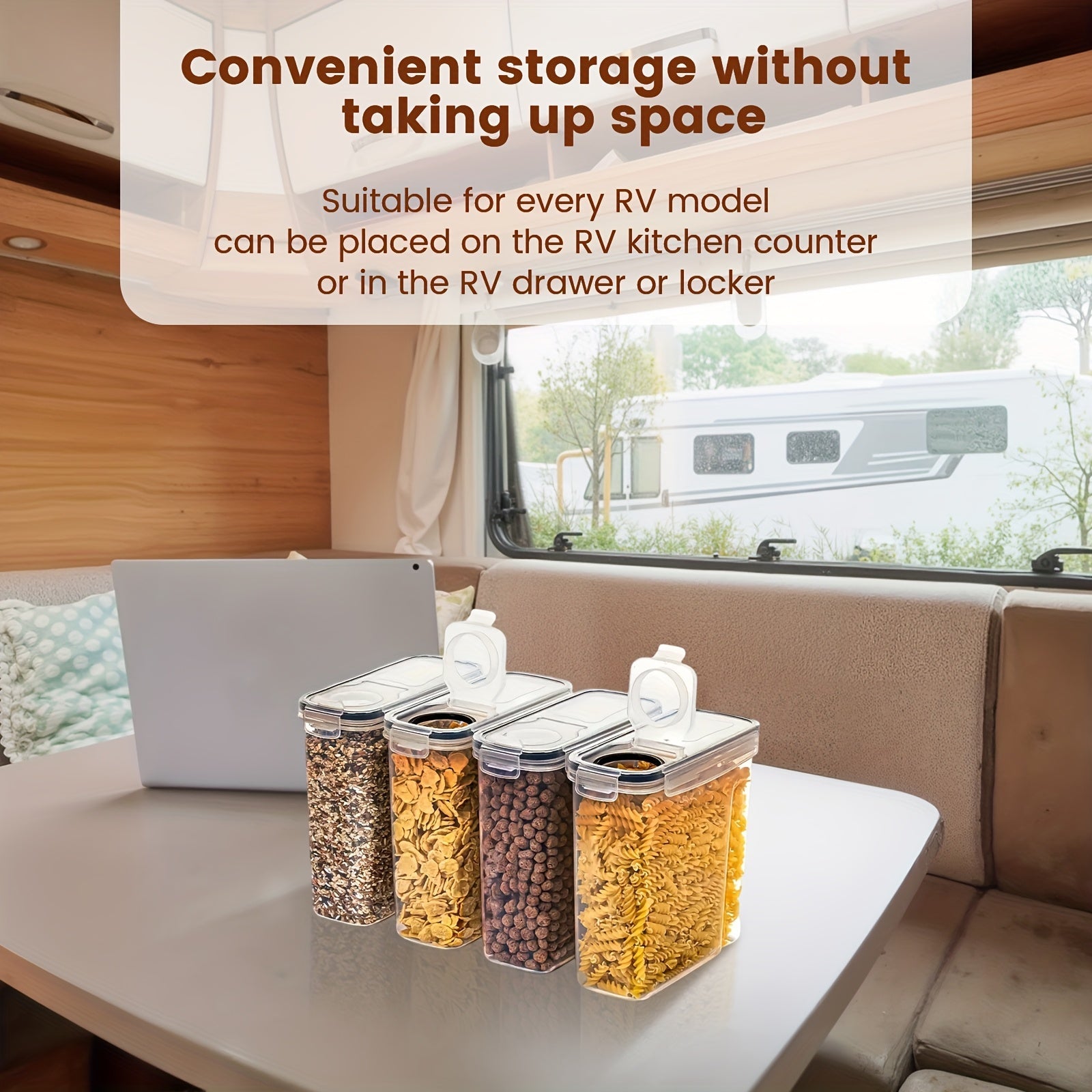 Set of 2/4 Cereal Storage Containers, Made from Bpa-Free Plastic, Designed to Be Airtight for Storing Food. Each Container Holds 2.5 Liters (88 Ounces) And Is Suitable for Cereals, Snacks, And Sugar. This 4pcs Set Includes Ce Good Vibrations