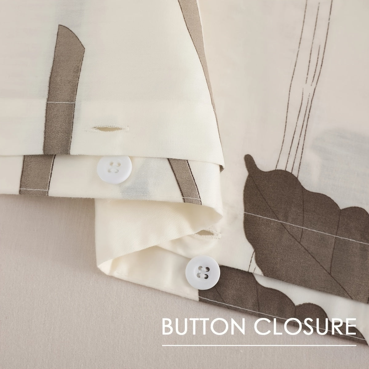 SLEEPBELLA Duvet Cover, 600 Thread Count Cotton Botanical Flowers Pattern Printed Reversible Comforter Cover Good Vibrations