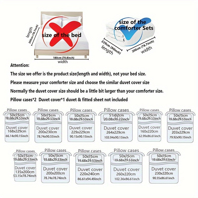 3pcs Black & Grey Crown Lettering Duvet Cover Set (1 Duvet Cover + 2 Pillowcases) - High Definition Printing For Home & Dorm Decor, Comforter Not Included Good Vibrations